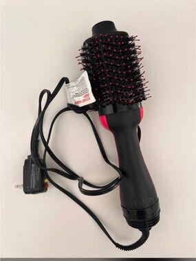 Revlon Black and Pink Round Hot Air Brush